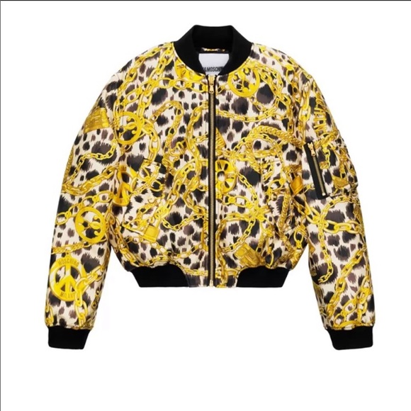 Moschino X H&M Satin Bomber Jacket size small - Picture 7 of 10